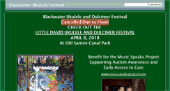 Desktop Screenshot of blackwaterukulelefestival.charlestonhotshots.com
